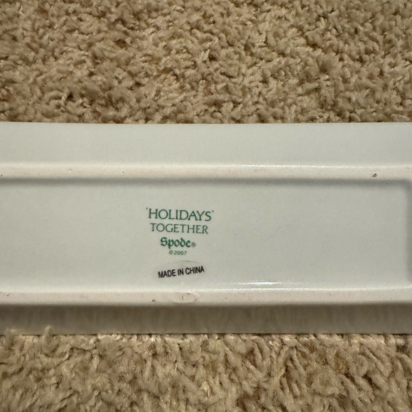NIB Our First Christmas Spode Trivet Mint Tray - Picture 3 of 4